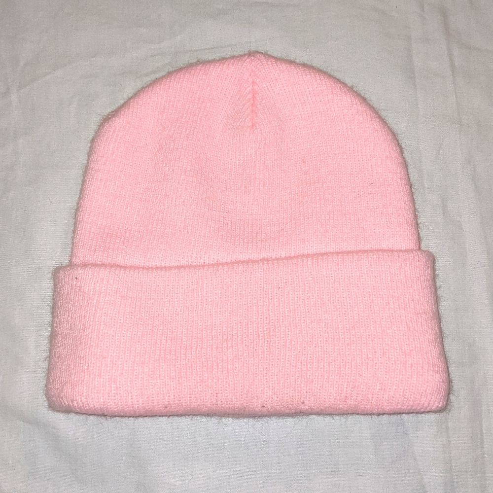 Pooh Bear Disney pink embroidered beanie hat - Picture 3 of 4